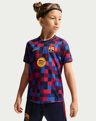 Детские FC Barcelona Little Kids' Nike Dri-FIT Soccer Pre-Match Top