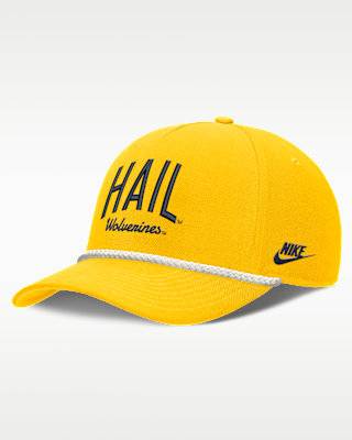 Женские  Michigan Legacy Letter Rise Nike Dri-FIT College A-Frame Adjustable Hat