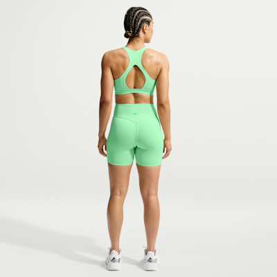 Nike Universa Yüksek Belli Ön Dikişsiz 13 cm Kadın Bisiklet Şortu görsel 5