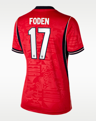 Женские джерси Phil Foden England National Team 2026 Stadium Away Nike Dri-FIT Soccer Jersey