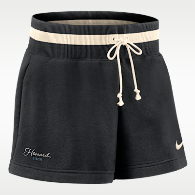 Nike Phoenix Fleece College (Howard University) Women's Mid-Rise 4" Shorts