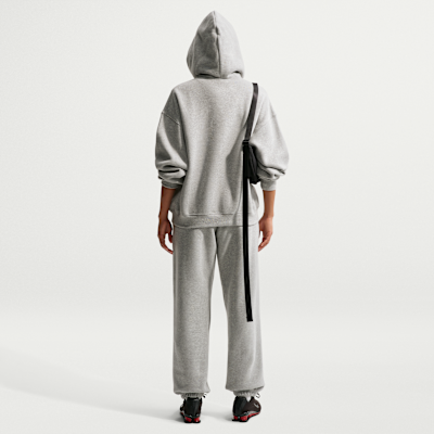 Nike Studio Fleece Orta Kalınlıkta Yüksek Belli Oversize Dar Paça Kadın Eşofman Altı görsel 5