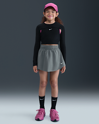 Детские Nike One Big Kids' (Girls') Dri-FIT High-Waisted Skort