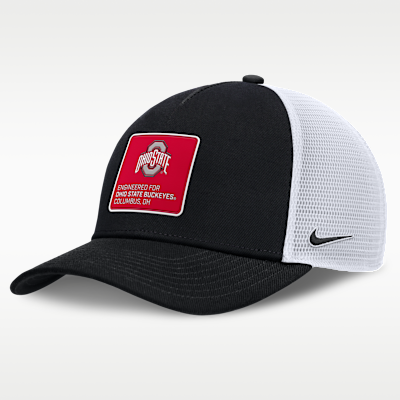Ohio State On-Field Rise Engineered Men's Nike College Trucker Adjustable Hat