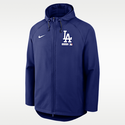 Chamarra Nike Therma-FIT con gorro y cierre completo para hombre de la MLB de Los Angeles Dodgers Authentic Collection