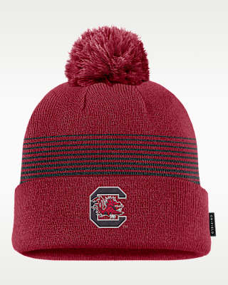 Женские South Carolina Sideline Peak Nike College Cuffed Pom Beanie