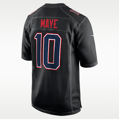 Jersey Nike de la NFL Game para hombre Drake Maye New England Patriots