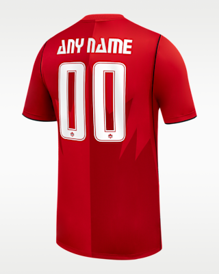 Мужские джерси Canada Stadium Home Nike Dri-FIT Soccer Replica Custom Jersey By You