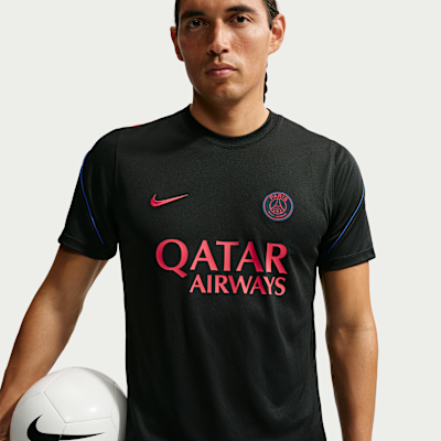 Nike Paris Saint-Germain Strike Nike Dri-FIT Kısa Kollu Erkek Futbol Üstü
