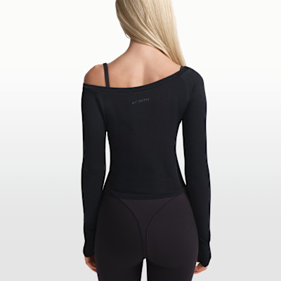 NikeSKIMS Stretch Knit Women's Off-Shoulder Long-Sleeve Top