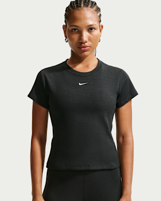 Женская футболка Nike Sportswear Tight Ribbed Short-Sleeve