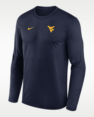 Мужская футболка West Virginia Sideline Legend Small Logo Nike Dri-FIT College Long-Sleeve