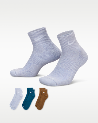 Unisex носки Nike Everyday Plus Cushioned Training Ankle Socks (3 Pairs) для тренировок