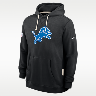 Sudadera con gorro sin cierre Nike Dri-FIT de la NFL para hombre Detroit Lions Alt Offensive Set Play Sideline