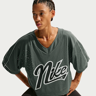 Женские топы Nike One Women's Dri-FIT Oversized Short-Sleeve Top