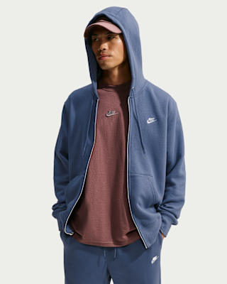 Мужское худи Nike Club Full-Zip Fleece Hoodie