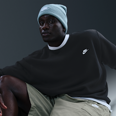 Nike Club Erkek Fleece Crew Üst görsel 8