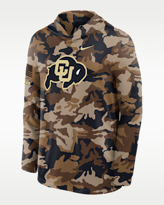 Мужские  Colorado 2026 Military Appreciation Nike Dri-FIT College Long-Sleeve Hooded Top