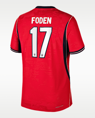 Мужские джерси Phil Foden England National Team 2026 Match Away Nike Dri-FIT ADV Soccer Jersey