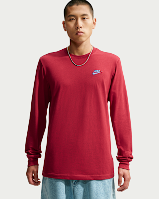 Мужская футболка Nike Sportswear Club Long-Sleeve