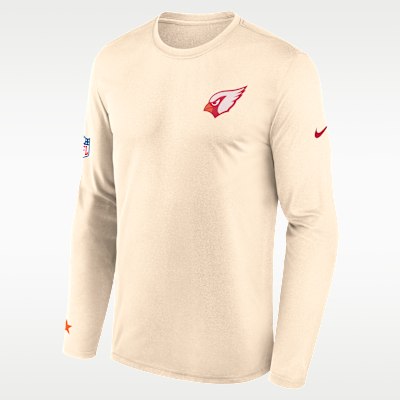 Playera de manga larga Nike Dri-FIT de la NFL para hombre Arizona Cardinals Rivalries Collection Sideline Legend Small Logo