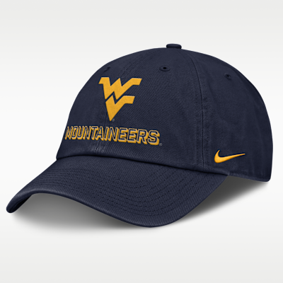West Virginia On-Field Club Gameday Men's Nike College Adjustable Hat