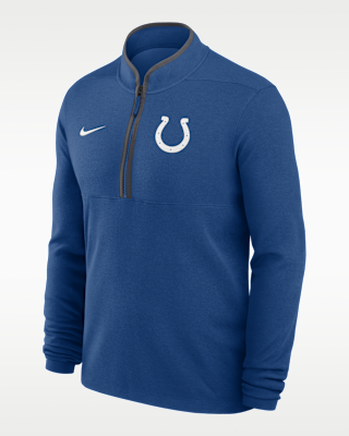 Мужские  Indianapolis Colts Logo Victory Nike Dri-FIT NFL 1/2-Zip Long-Sleeve Top