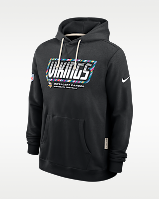 Мужское худи Minnesota Vikings Crucial Catch Sideline Standard Issue Nike Dri-FIT NFL Pullover Hoodie