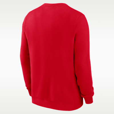 Sudadera de cuello redondo sin cierre Nike de la NFL para hombre Kansas City Chiefs Draw Block Club