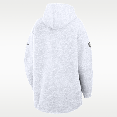 New England Patriots Super Bowl LX Opening Night Tech Fleece Women's Nike NFL Full-Zip Hooded Cape