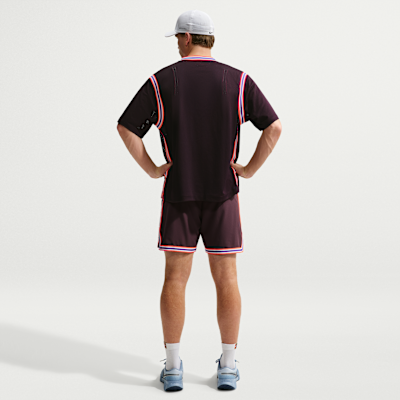NikeCourt Slam Dri-FIT Düğmeli Erkek Tenis Üstü görsel 5