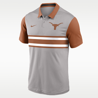 Polo universitaria Nike Dri-FIT para hombre Texas Vapor