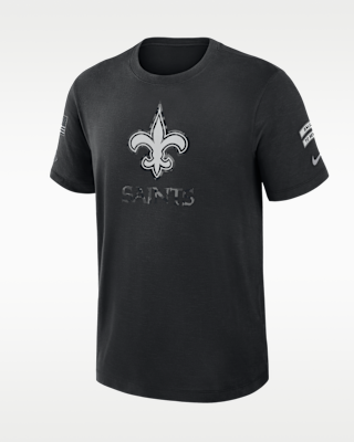 Мужская футболка New Orleans Saints Salute to Service Slub Nike Dri-FIT NFL