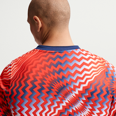 Nike Norveç Academy Pro Nike Dri-FIT Maç Öncesi Kısa Kollu Erkek Futbol Üstü görsel 2