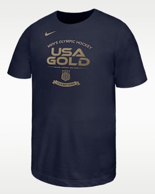 Детская футболка Nike USA Olympic Team 2026 "Gold Medal" Big Kids' Cotton Short-Sleeve