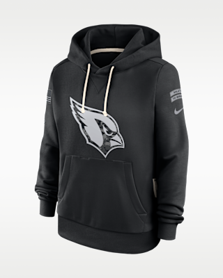 Женское худи Arizona Cardinals Salute to Service Sideline Nike Dri-FIT NFL Pullover Hoodie