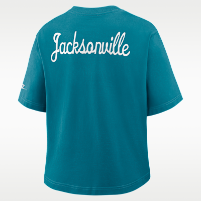 Jacksonville Jaguars Rewind Pocket Boxy Women's Nike NFL T-Shirt