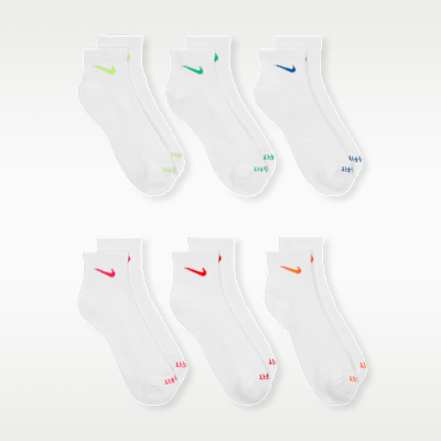 Calcetines al tobillo de entrenamiento Nike Everyday Plus Cushioned (6 pares)