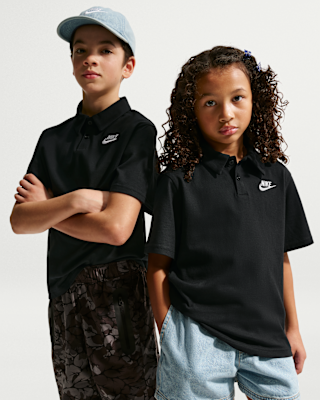 Детские шорты Nike Sportswear Club Big Kids' Knit Short-Sleeve Polo