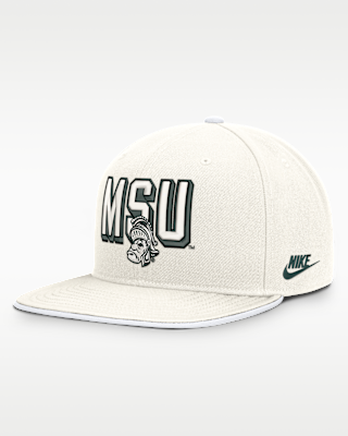 Мужские  Michigan State Legacy Letter Mascot Pro Nike Dri-FIT College Adjustable Hat