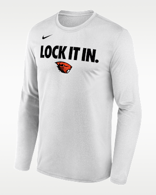 Мужская футболка Oregon State 2026 On-Court Bench Nike Dri-FIT College Long-Sleeve