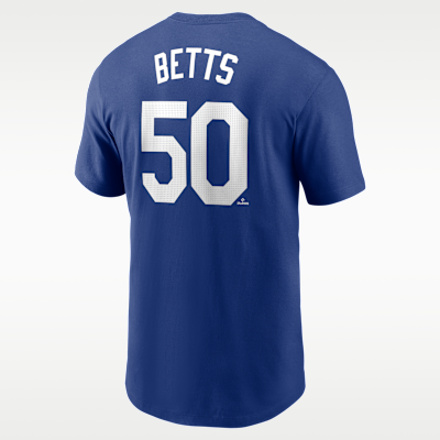 Playera Nike de la MLB para hombre Mookie Betts Los Angeles Dodgers Fuse