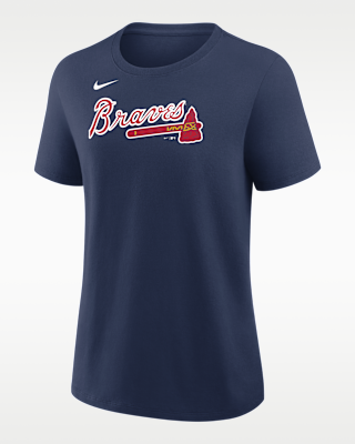 Женская футболка Atlanta Braves Wordmark Nike MLB
