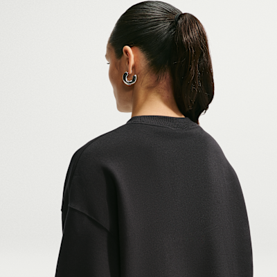Nike Studio Fleece Orta Kalınlıkta Oversize Crew Kadın Sweatshirt'ü görsel 2