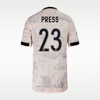 Christen Press Angel City FC 2025 Stadium Away Big Kids' Nike Dri-FIT NWSL Replica Jersey