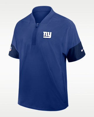 Мужская куртка New York Giants Sideline Coach Nike NFL 1/2-Zip Short-Sleeve