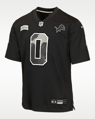 Детские джерси Jahmyr Gibbs Detroit Lions Salute to Service Big Kids' Nike NFL Game Jersey
