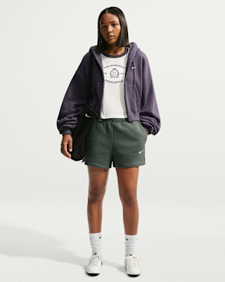 Женские шорты Nike Studio Fleece Medium Weight Mid-Rise Shorts