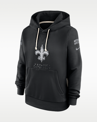 Женское худи New Orleans Saints Salute to Service Sideline Nike Dri-FIT NFL Pullover Hoodie