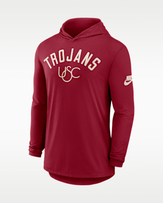 Мужская футболка USC Legacy Arch Nike Dri-FIT College Long-Sleeve Hooded